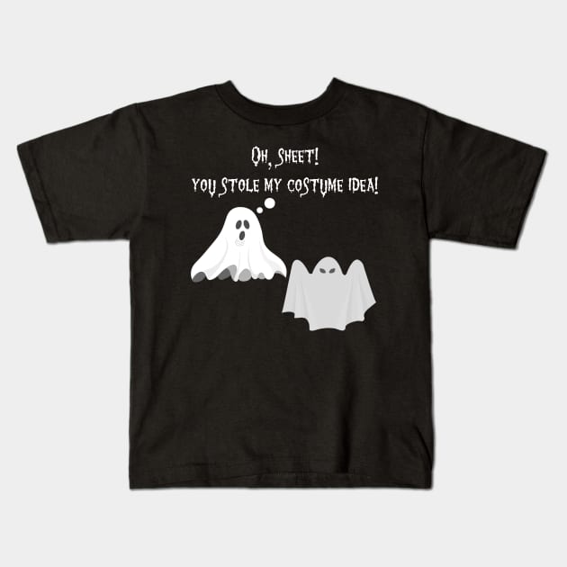 Funny Ghost Sheet Pun T Shirt Punny Halloween Gift Kids T Shirt